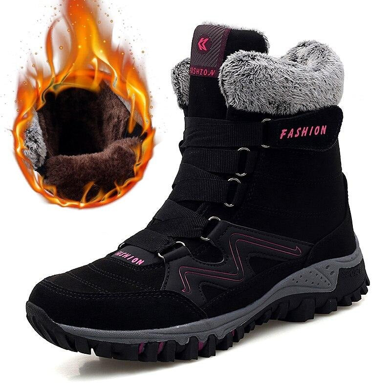 Hana Women Fur Lining Orthopedic Casual Cozy Snow Boots