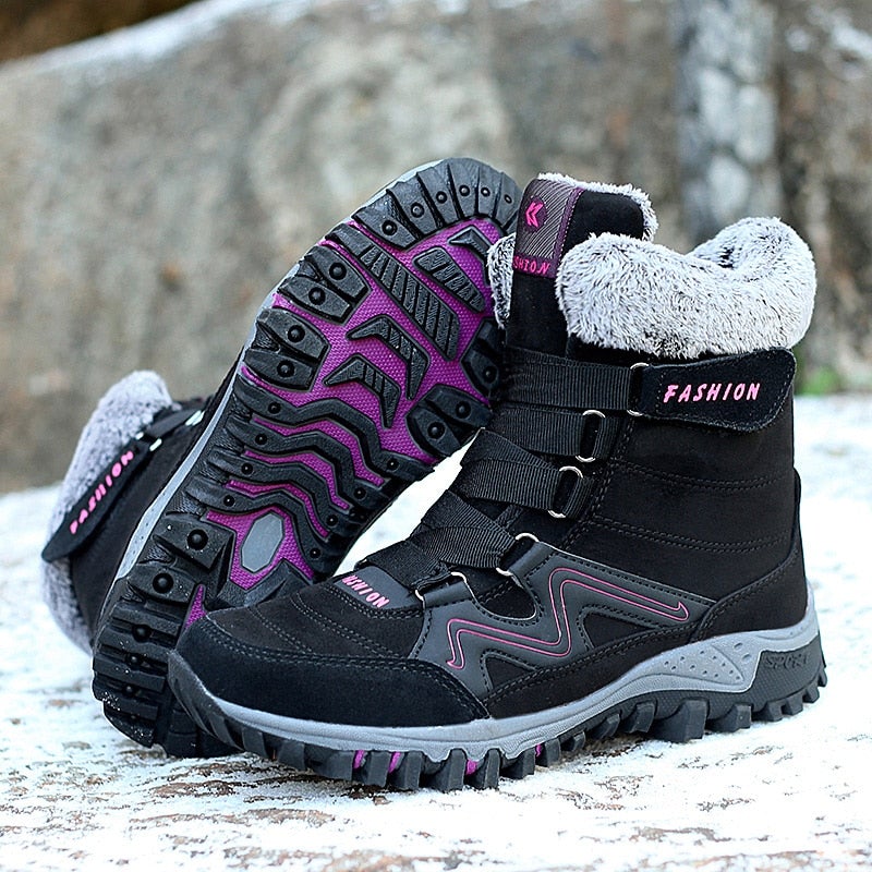 Hana Women Fur Lining Orthopedic Casual Cozy Snow Boots