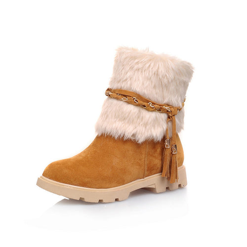 Orthopedic Wide Toe Box Thick Fur Lining Winter Boots For Women