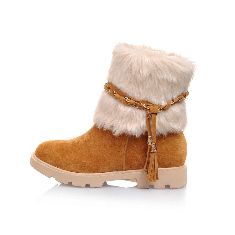 Orthopedic Wide Toe Box Thick Fur Lining Winter Boots For Women