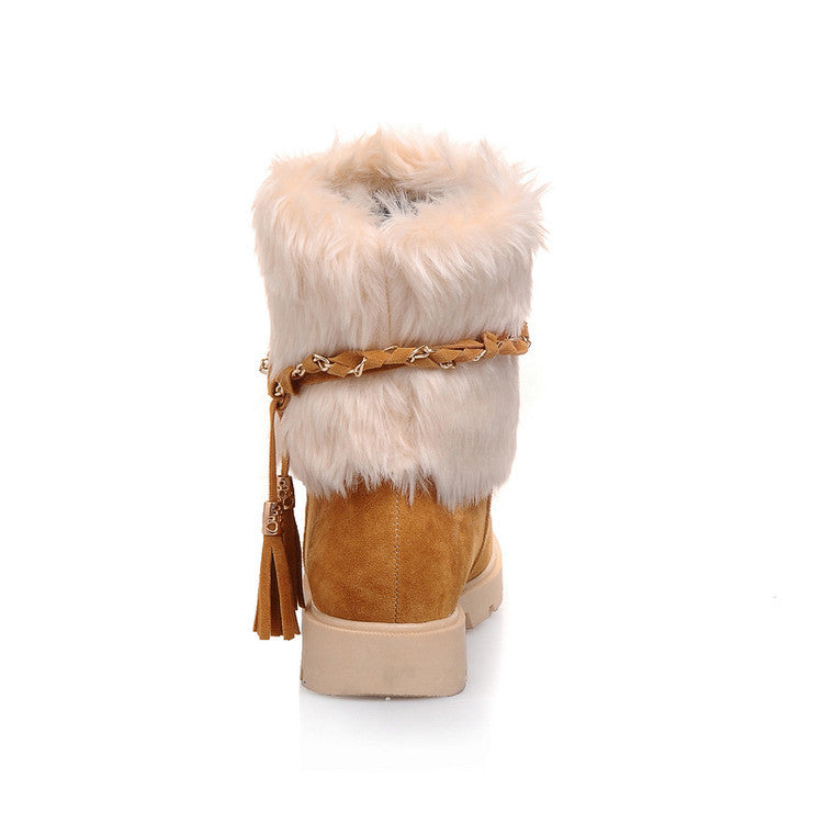 Orthopedic Wide Toe Box Thick Fur Lining Winter Boots For Women