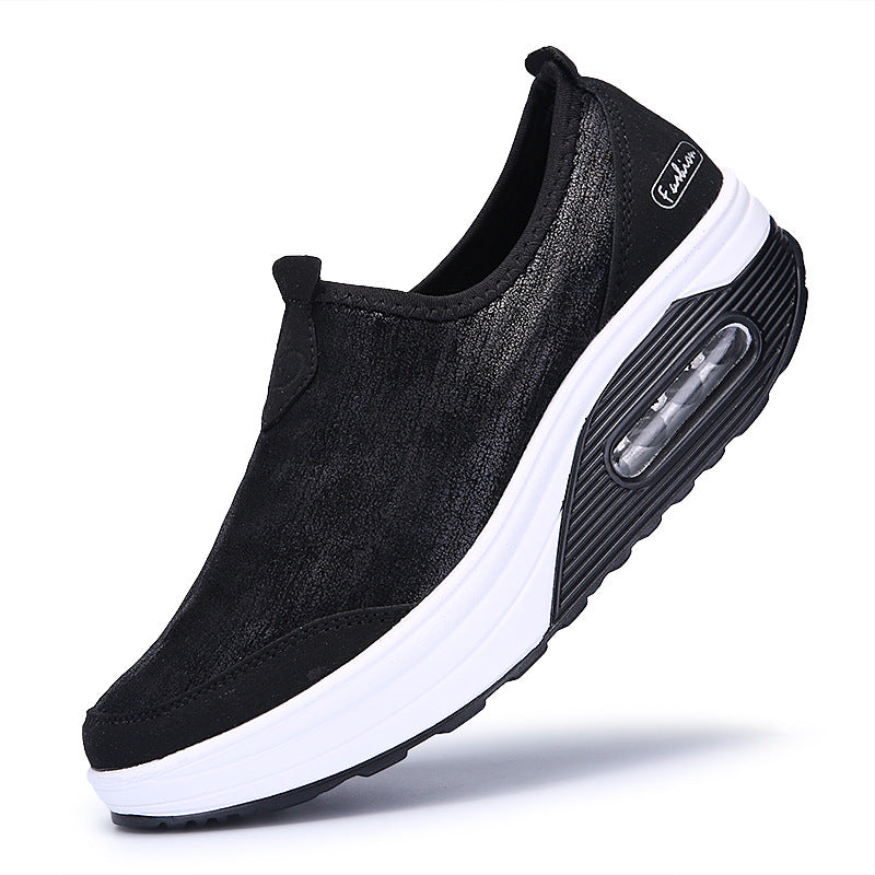Comfortable Business Casual Women Wide Toe Box Slip on Boat Shoes
