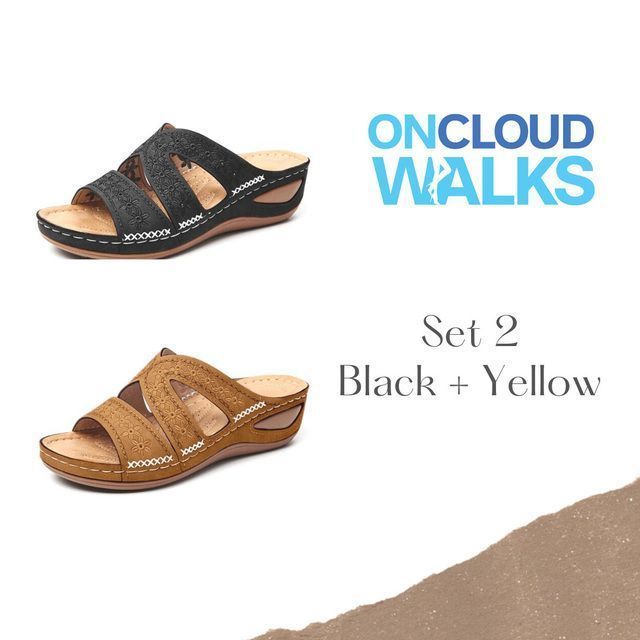 FleekComfy™ Premium Orthopedic Thick Platform Large Size Slipper Sandals - Smiths Picks - Orthopedic Shoes & Sandals