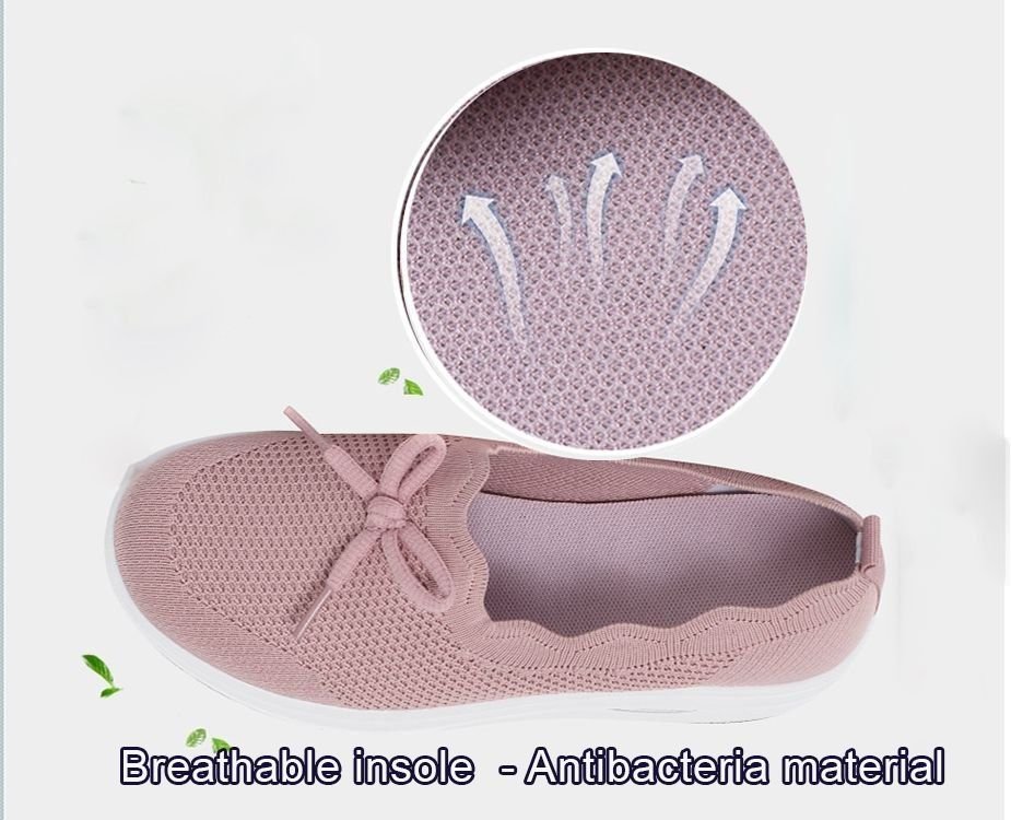 Women's Kiss My Toe Breathable Orthopedic Cushion Slip On Walking Shoes - Smiths Picks - Orthopedic Shoes & Sandals