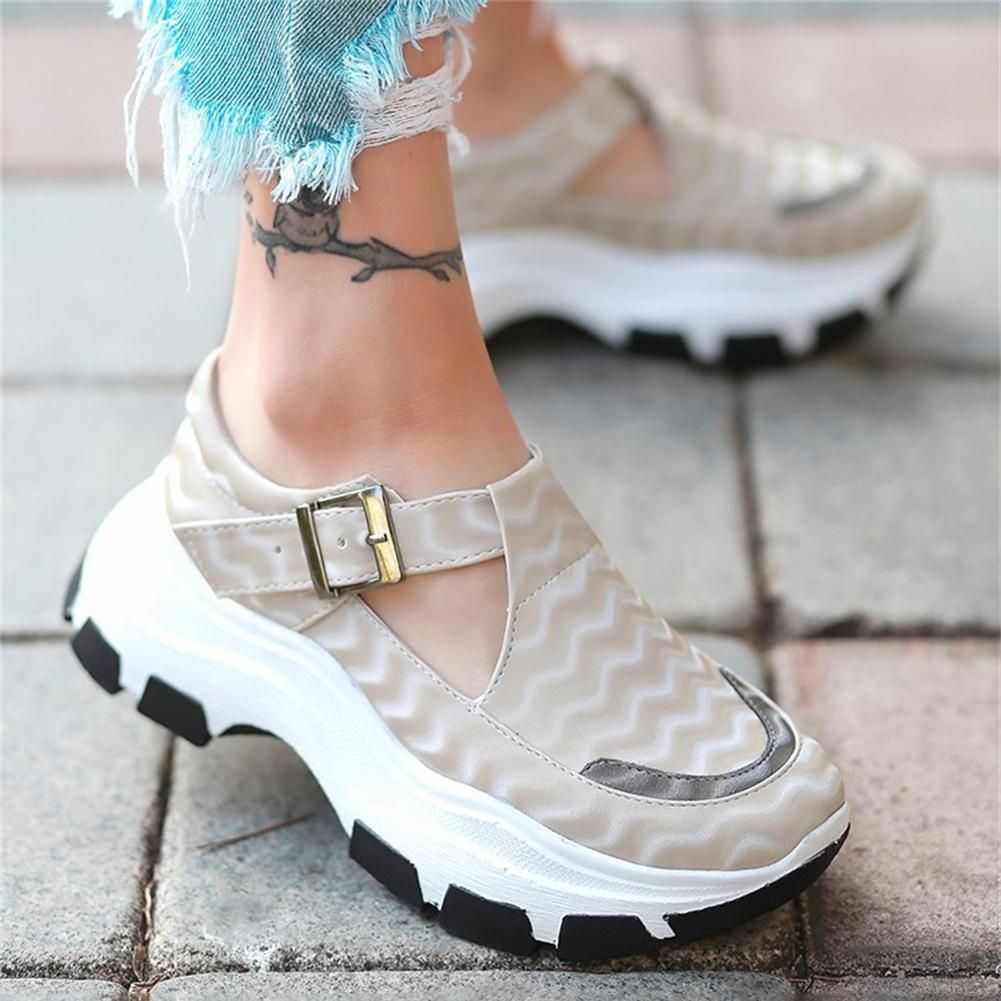 Women Sneakers Solid Color Platform Thick Bottom Ladies Flats Breathable Vulcanized Shoes Casual Female Sports Shoes 2022 - Smiths Picks - Orthopedic Shoes & Sandals